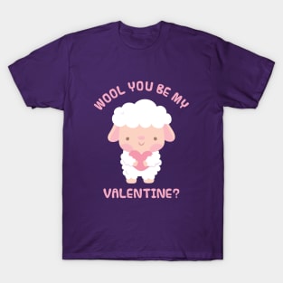 Cute Little Lamb Wool You Be My Valentine T-Shirt